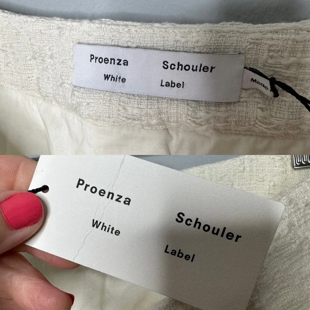 Proenza Schouler White Label Tweed Knitted Mini Skirt NEW